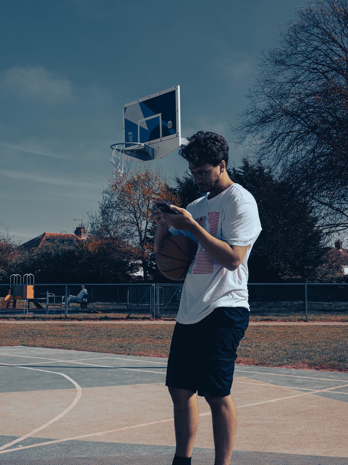 Some pictures of Max when we went out to shoot some hoops. Testing some different editing styles out.